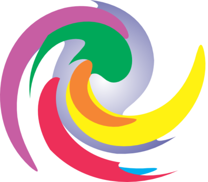 giro de cores em movimento