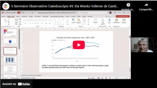 Apresentação de Ela Wiecko sobre o perfil de docentes dos cursos de Direito do Brasil.